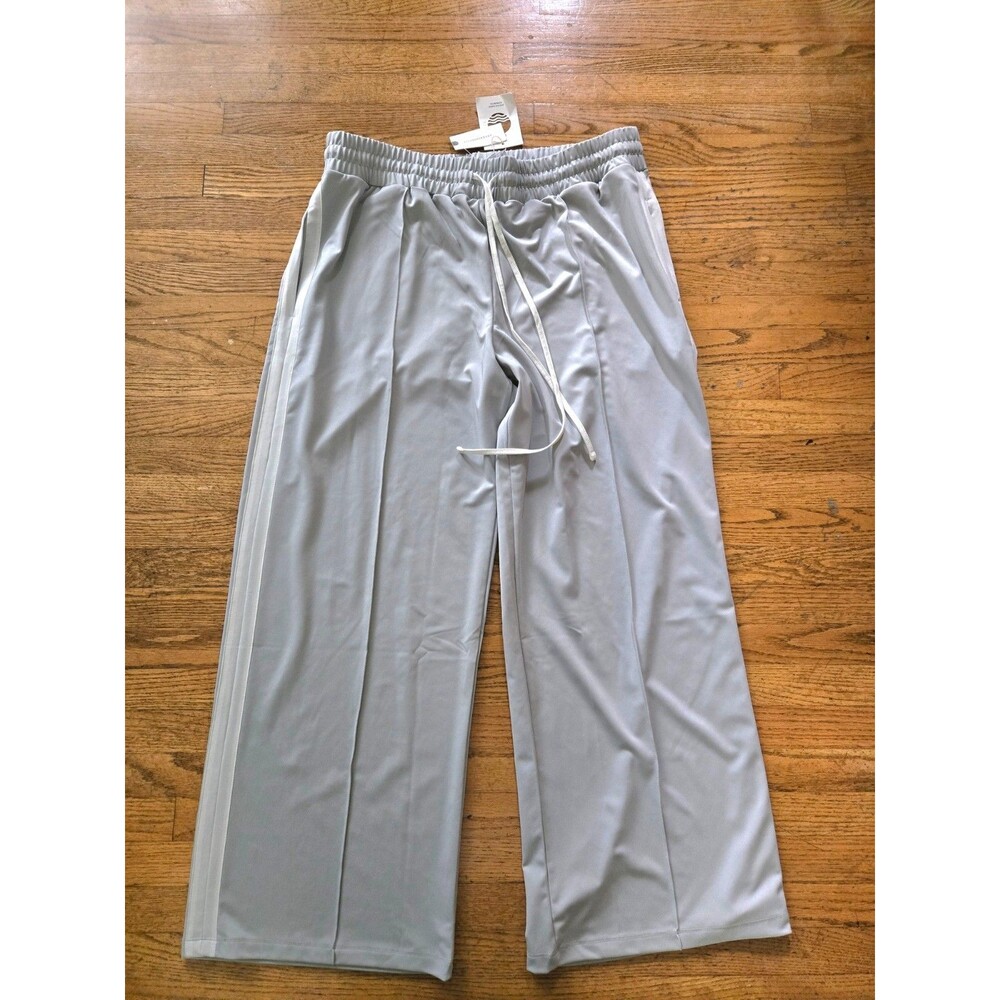 Daily Practice by Anthropologie Side-Stripe Wide Leg Track Pants Size XL NWT